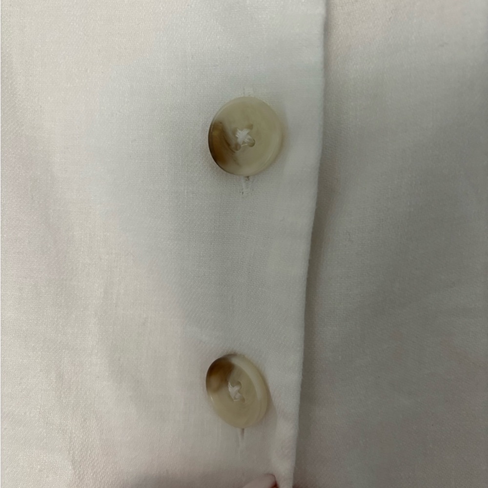 Banana Republic white linen blend shift dress - Picture 4 of 5